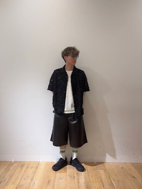 「フェイクレザー」｜sopryota1104さん（メンズ・180cm）の夏コーディネート