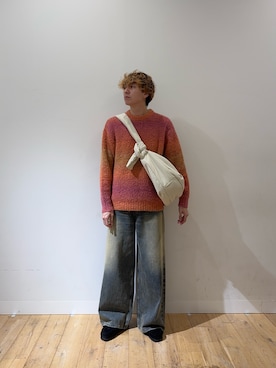 「アイテム（ニット/セーター）」を使った、ryotaさん（メンズ・180cm・30代）の秋コーディネート