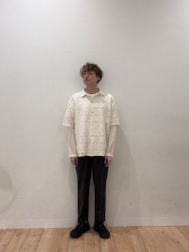 「初夏のお出掛けコーデ」｜「アイテム（スラックス）」を使った、sopryota1104さん（メンズ・180cm）の春コーディネート