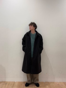 「アイテム（ステンカラーコート）」を使った、sopryota1104さん（メンズ・180cm）の秋コーディネート