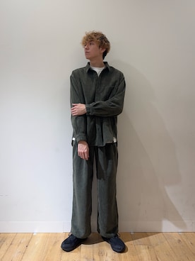 「アイテム（スラックス）」を使った、sopryota1104さん（メンズ・180cm・30代）の秋コーディネート