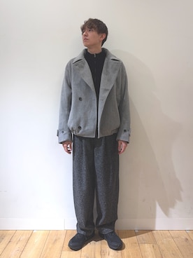 「アイテム（ブルゾン）」を使った、ryotaさん（メンズ・180cm・30代）の冬コーディネート