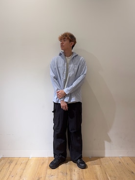 「アイテム（カーゴパンツ）」を使った、sopryota1104さん（メンズ・180cm・30代）の夏コーディネート