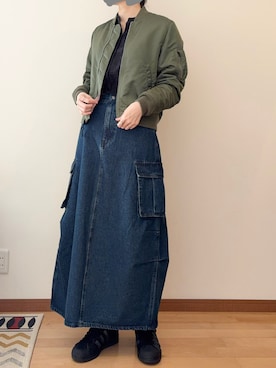 「Ameri（アメリ）のアイテム」を使った、Ninaさん（レディース・167cm）の春コーディネート