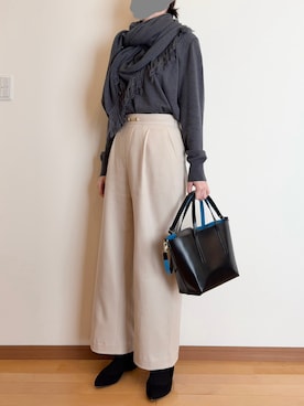 「STUDIOUS CITY（ステュディオスシティ）のアイテム」を使った、Ninaさん（レディース・167cm）の冬コーディネート