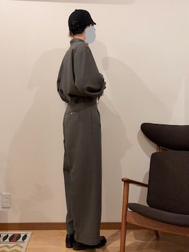 「foufouのアイテム（シャツ/ブラウス、グレー系）」を使った、Ninaさん（レディース・167cm）の春コーディネート