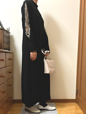 「アイテム（ドレスシューズ）」を使った、Ninaさん（レディース・167cm）の秋コーディネート