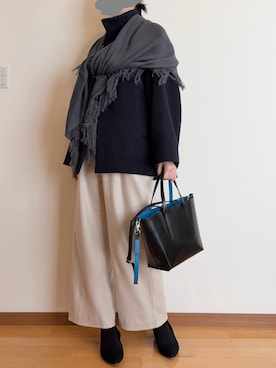 「STUDIOUS CITY（ステュディオスシティ）のアイテム」を使った、Ninaさん（レディース・167cm）の冬コーディネート