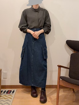 「Ameri（アメリ）のアイテム」を使った、Ninaさん（レディース・167cm）の春コーディネート