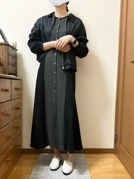 「アイテム（ドレスシューズ）」を使った、Ninaさん（レディース・167cm）の秋コーディネート