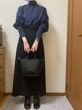 「STUDIOUS CITY（ステュディオスシティ）のアイテム」を使った、Ninaさん（レディース・167cm）の秋コーディネート