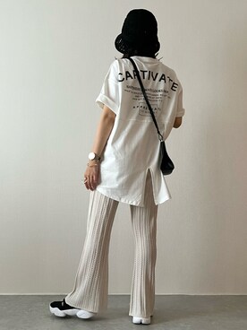 「SKAGEN(スカーゲン)のアイテム(ブレスレット)」を使った、konitanikoさん(レディース・158cm)の夏コーディネート