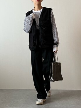 「ベストコーデ」｜「アイテム（アナログ腕時計）」を使った、konitanikoさん（レディース・158cm）の秋コーディネート