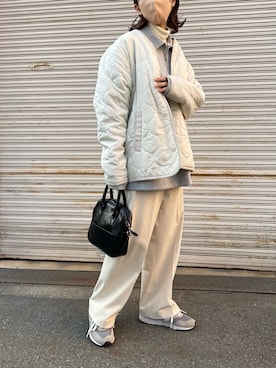 「ITEMS URBANRESEARCH（アイテムズ アーバンリサーチ）のアイテム（その他アウター）」を使った、konitanikoさん（レディース・158cm）の冬コーディネート