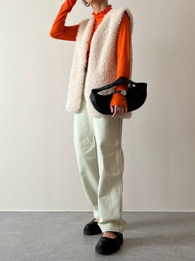 「春カラー」｜「アイテム（腕時計）」を使った、konitanikoさん（レディース・158cm）の冬コーディネート