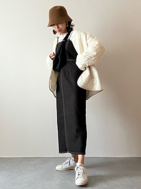 「ITEMS URBANRESEARCH（アイテムズ アーバンリサーチ）のアイテム（その他アウター）」を使った、konitanikoさん（レディース・158cm）の秋コーディネート