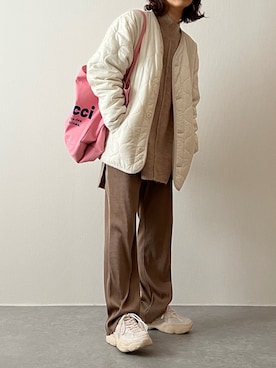 「ITEMS URBANRESEARCH（アイテムズ アーバンリサーチ）のアイテム（その他アウター）」を使った、konitanikoさん（レディース・158cm）の秋コーディネート
