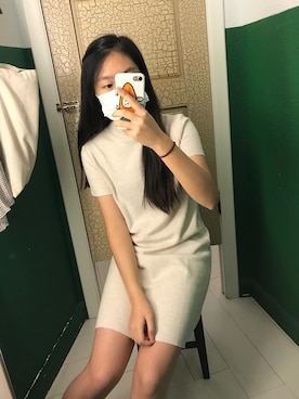 「PULL&BEAR（プルアンドベア）のアイテム（ワンピース/ドレス）」を使った、kaheiiさん（レディース・165cm）の夏コーディネート