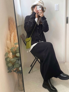 「ニットアップ」｜「アイテム（帽子）」を使った、nonさん（レディース・163cm）の秋コーディネート