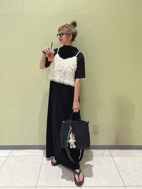 「アイテム（ハンドバッグ）」を使った、nonさん（レディース・164cm）の夏コーディネート