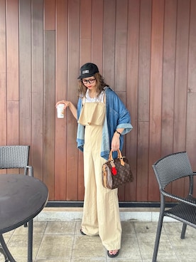 「アイテム（オールインワン・サロペット）」を使った、nonさん（レディース・164cm）の夏コーディネート