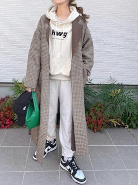 「frames RAY CASSIN（フレームスレイカズン）のアイテム（その他アウター）」を使った、nonさん（レディース・163cm）の秋コーディネート