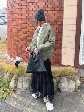 「URBAN RESEARCH Sonny Label（アーバンリサーチサニーレーベル）のアイテム（ブルゾン）」を使った、nonさん（レディース・163cm）の秋コーディネート