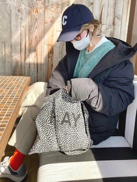 「Starting Over（スターティングオーバー）のアイテム（ダウンジャケット/コート）」を使った、nonさん（レディース・163cm）の秋コーディネート