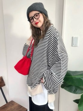 「アイテム（スウェットパンツ）」を使った、nonさん（レディース・164cm）の秋コーディネート