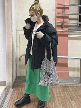 「Starting Over（スターティングオーバー）のアイテム（ダウンジャケット/コート）」を使った、nonさん（レディース・163cm）の冬コーディネート