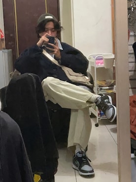 劉權毅さん(メンズ・166cm)の春コーディネート