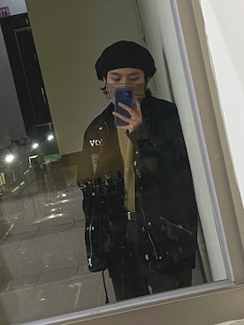 「Bershka（ベルシュカ）のアイテム（ニット/セーター）」を使った、劉權毅さん（メンズ・166cm）の春コーディネート