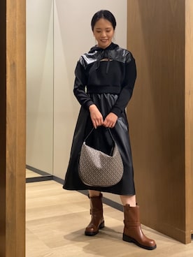 「ARMANI EXCHANGE（アルマーニエクスチェンジ）のアイテム」を使った、yokoさん（レディース・162cm）の秋コーディネート