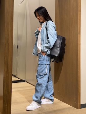 「ARMANI EXCHANGE（アルマーニエクスチェンジ）のアイテム」を使った、yokoさん（レディース・162cm）の夏コーディネート