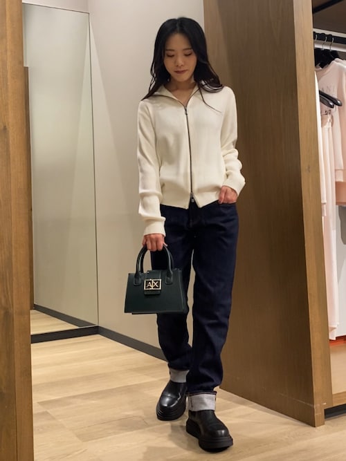 セール】【A|X アルマーニ エクスチェンジ】ジップアップニット