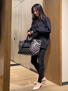 「ARMANI EXCHANGE（アルマーニエクスチェンジ）のアイテム」を使った、yokoさん（レディース・162cm）の夏コーディネート