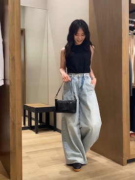 「ARMANI EXCHANGE（アルマーニエクスチェンジ）のアイテム」を使った、yokoさん（レディース・162cm）の夏コーディネート