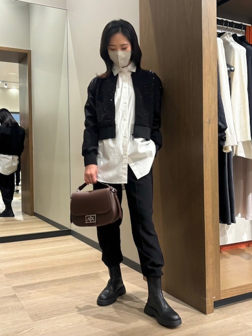 【関税込】ARMANI EXCHANGE リズ ショルダーバッグS セール】【A|X アルマーニ エクスチェンジ】AXロゴ ショルダー