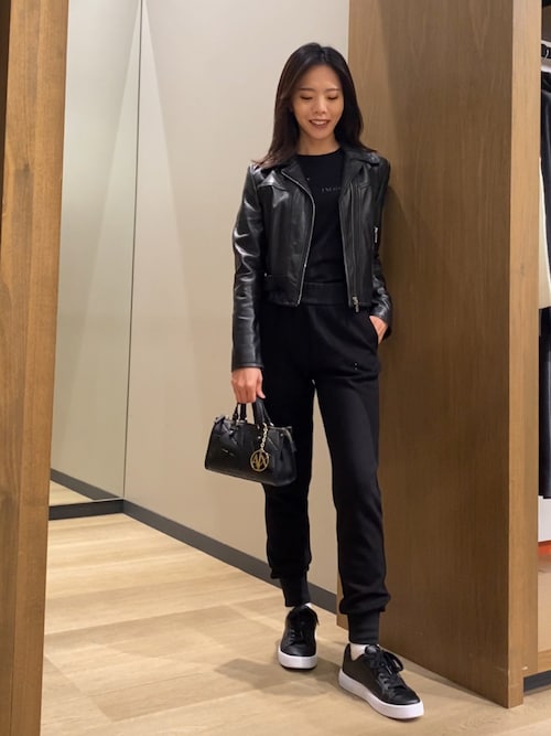 週末セール！エンポリオアルマーニ 希少 シングルライダースジャケット 黒 エンポリオアルマーニ 希少 メッシュデザイン シングルライダース