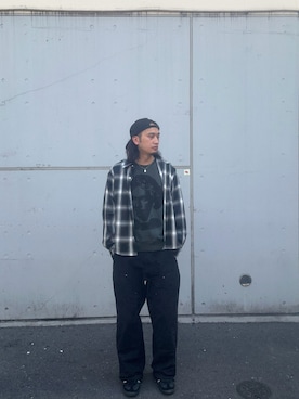 「WHO'S WHO gallery（フーズフーギャラリー）のアイテム（スウェット）」を使った、JUNさん（メンズ・175cm）の秋コーディネート