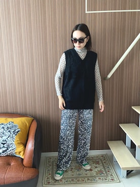 「LA BELLE ETUDE（ラベルエチュード）のアイテム（パンツ）」を使った、エイミー]]amy さん（レディース・166cm）の秋コーディネート