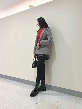 「アイテム（レインシューズ）」を使った、HIMIKO　大和 香林坊店さん（レディース・162cm）の秋コーディネート