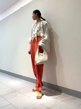 「NICAL（ニカル）のアイテム」を使った、HIMIKO　大和 香林坊店さん（レディース・162cm）の春コーディネート