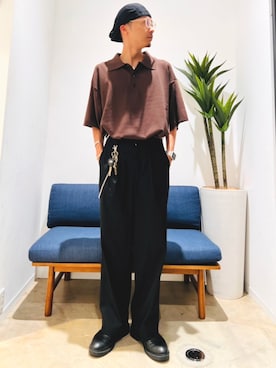 「improves（インプローブス）のアイテム（パンツ）」を使った、impshopさん（メンズ・173cm）の夏コーディネート