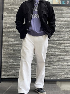 「RAGEBLUE（レイジブルー）のアイテム（スウェット）」を使った、ゆうさん（メンズ・173cm）の春コーディネート