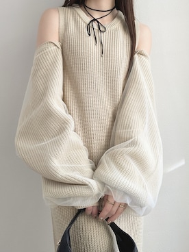 「ニットアップ」｜minamii.__さん（レディース・164cm）の冬コーディネート