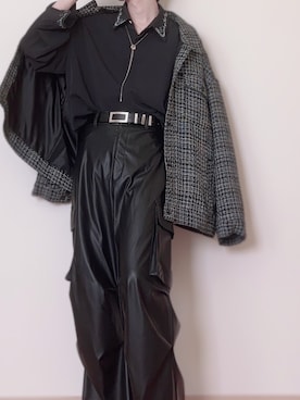 「アイテム（ネックレス）」を使った、なおさん（メンズ・165cm）の秋コーディネート