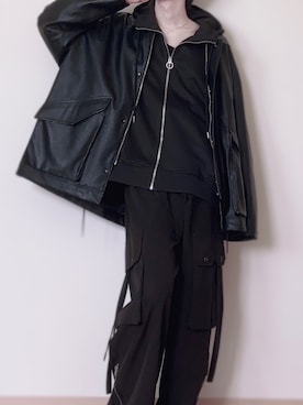 「アイテム（カーゴパンツ）」を使った、なおさん（メンズ・165cm）の秋コーディネート