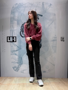 「アイテム（ブレスレット）」を使った、naruさん（レディース・168cm）の秋コーディネート