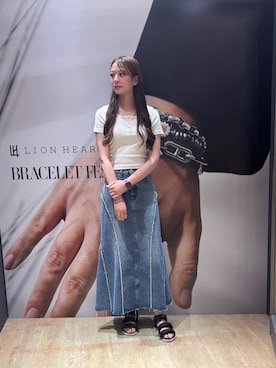 「アイテム（アンクレット）」を使った、naruさん（レディース・168cm）の夏コーディネート